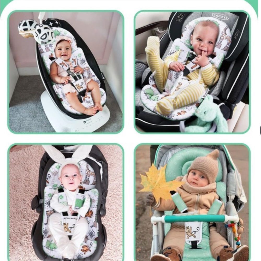 BOMOLOUR NEWBORN BLUE GIRAFFE PRINT INSERT